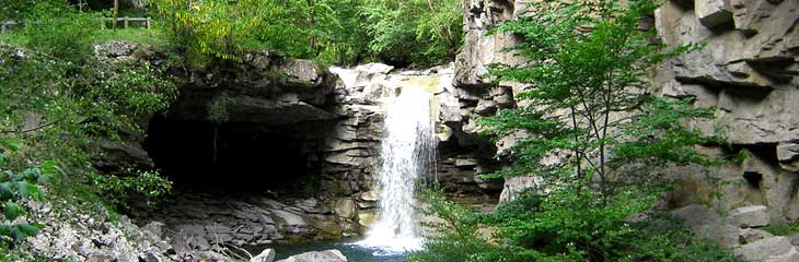 La cascade D'auzet ou du saut de la Pie